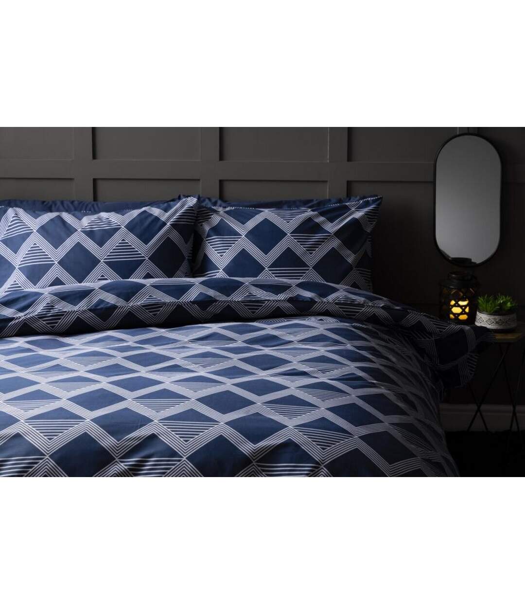 Parure de lit maddox bleu marine Belledorm