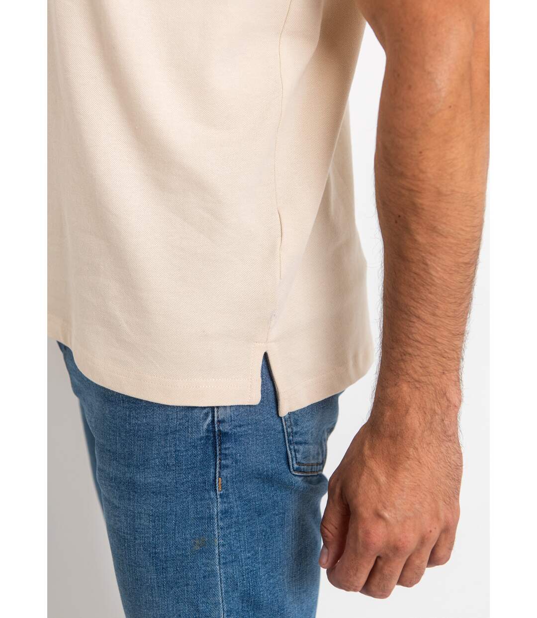 Polo manches courtes avec col mao-4