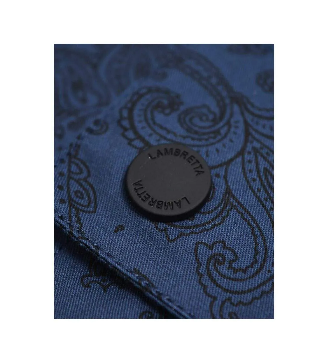 Veste À Capuche Homme Bleu Imprimé Lambretta-3