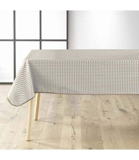 Nappe Imprimé Miny Vichy 140x240cm Naturel