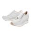 Baskets Motif/style Matelassé Femme Blanc Cassé Mod-4