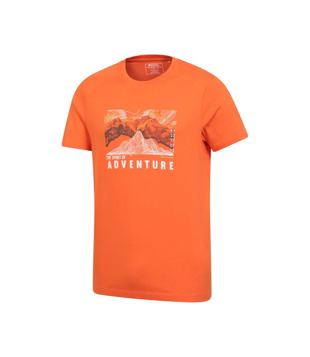 T-shirt adventure begins homme orange Mountain Warehouse