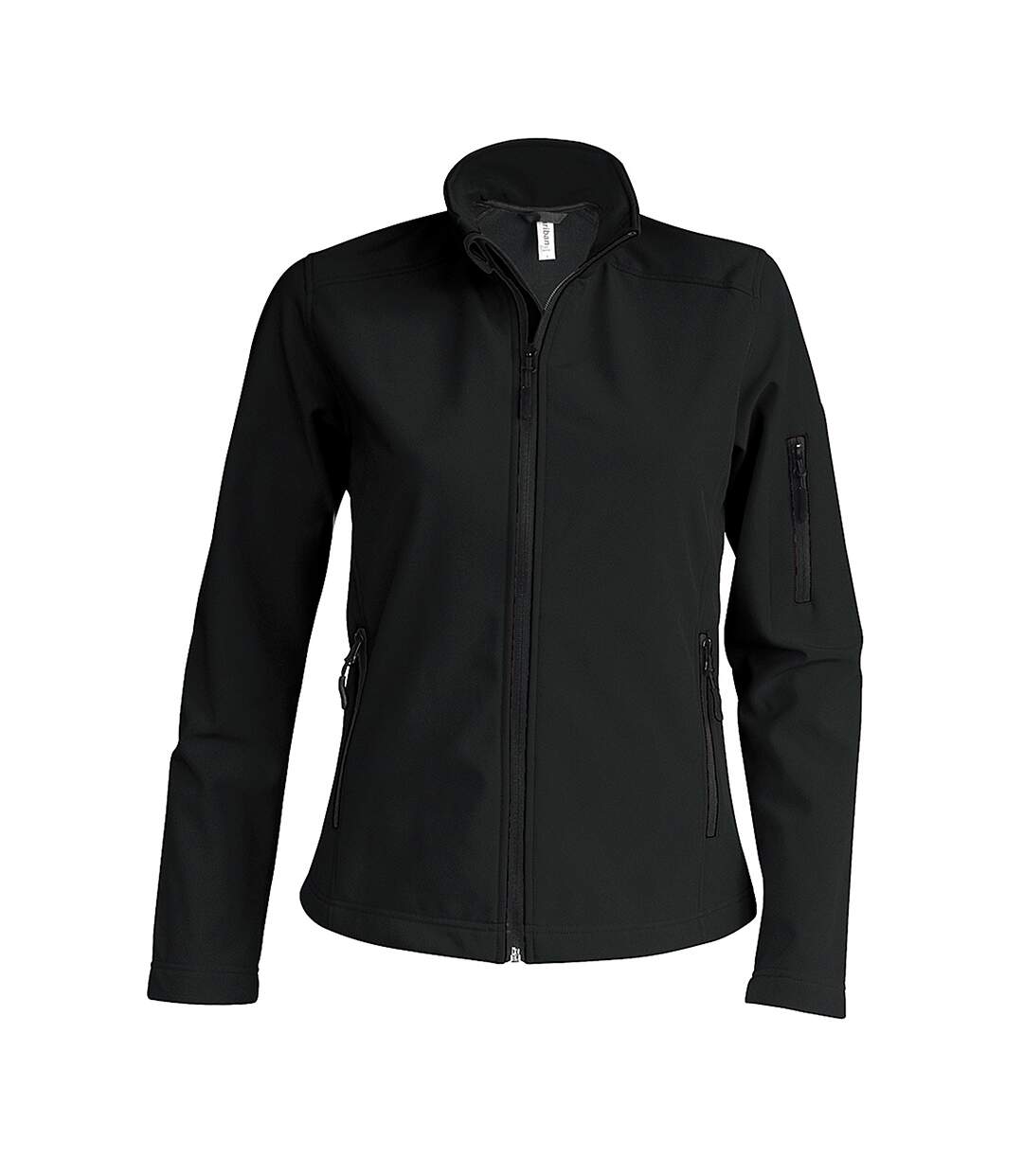 Womens/ladies Soft Shell Jacket Black Kariban-1