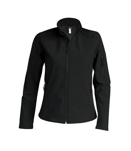 Womens/ladies Soft Shell Jacket Black Kariban