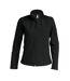 Womens/ladies Soft Shell Jacket Black Kariban-1