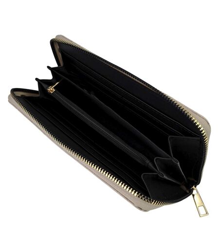 Ladies Croc Print Faux Leather Wallet Compact Card Coin Purse Organiser