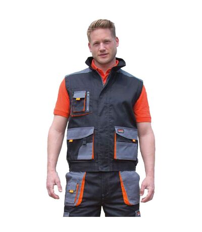 Result Work-Guard Mens Lite Gilet (Black/Grey) - UTPC3334