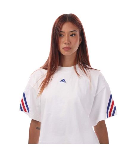 T-shirt Style 3 Rayures Future Icons Femme Blanc Adidas