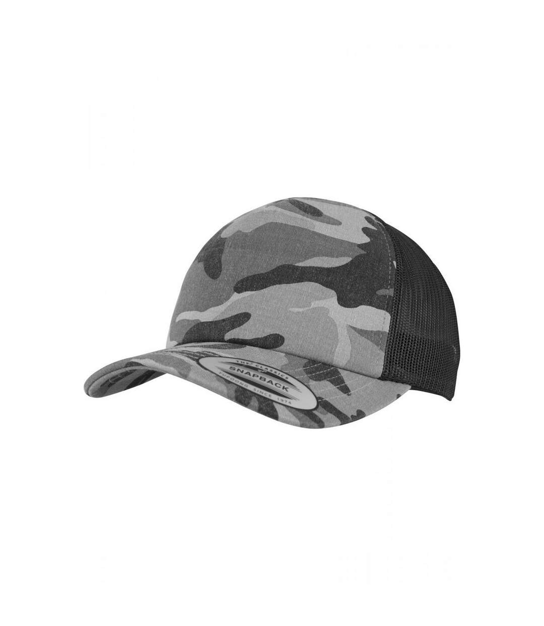 Casquette trucker classic adulte noir/gris/gris clair / noir Flexfit-1