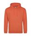 Sweat À Capuche College Adulte Orange Foncé Awdis-1