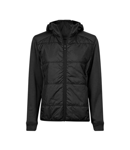 Tee Jays Womens/Ladies Stretch Hooded Jacket (Black)