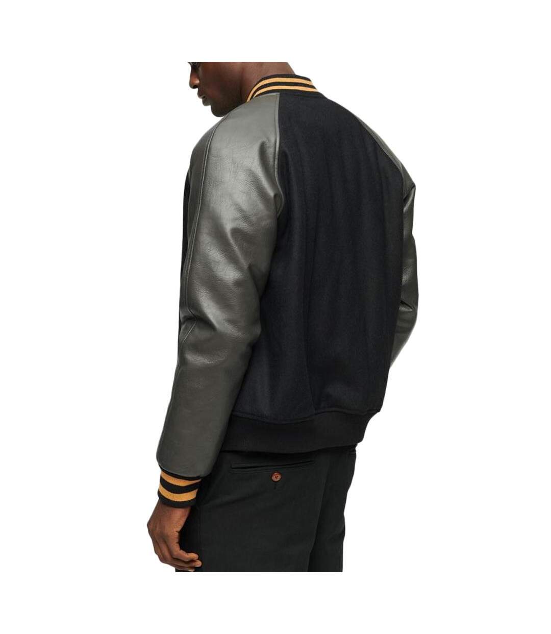 Bomber Noir Homme Superdry College Varsity - 3XL-2