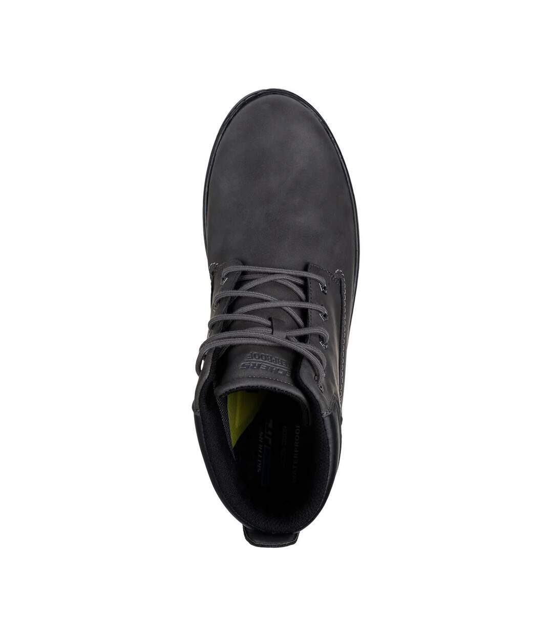 Mens Garlan Deno Trainers Charcoal Skechers-4