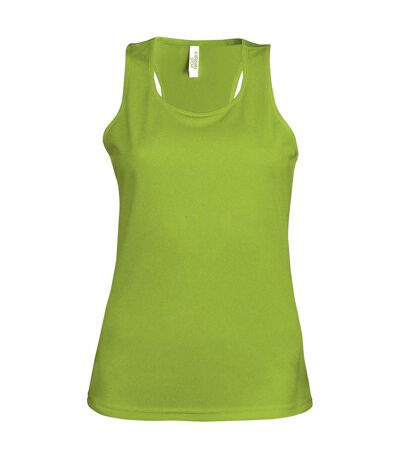 Kariban Proact Womens/Ladies Sleeveless Sports / Training Vest (Lime)