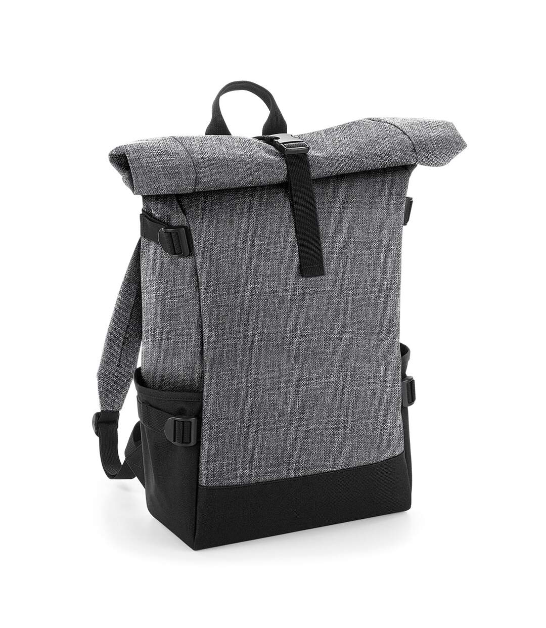 Sac à dos block roll-top taille unique gris / noire BagBase-1