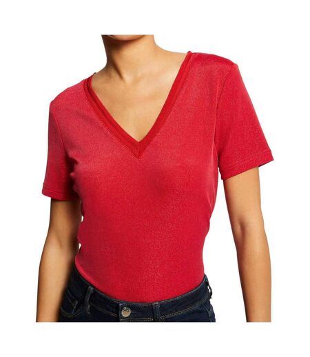 T-shirt Rouge Femme Morgan Diwi