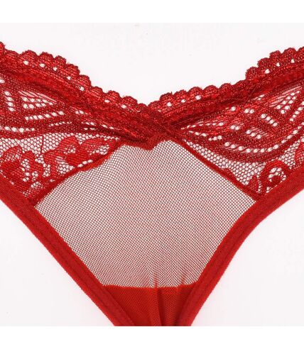 Adjustable lingerie thong with lace detail 21684 women