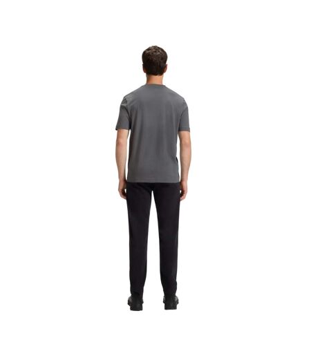 Mens Tchup Logo Oversized T-shirt Grey Boss