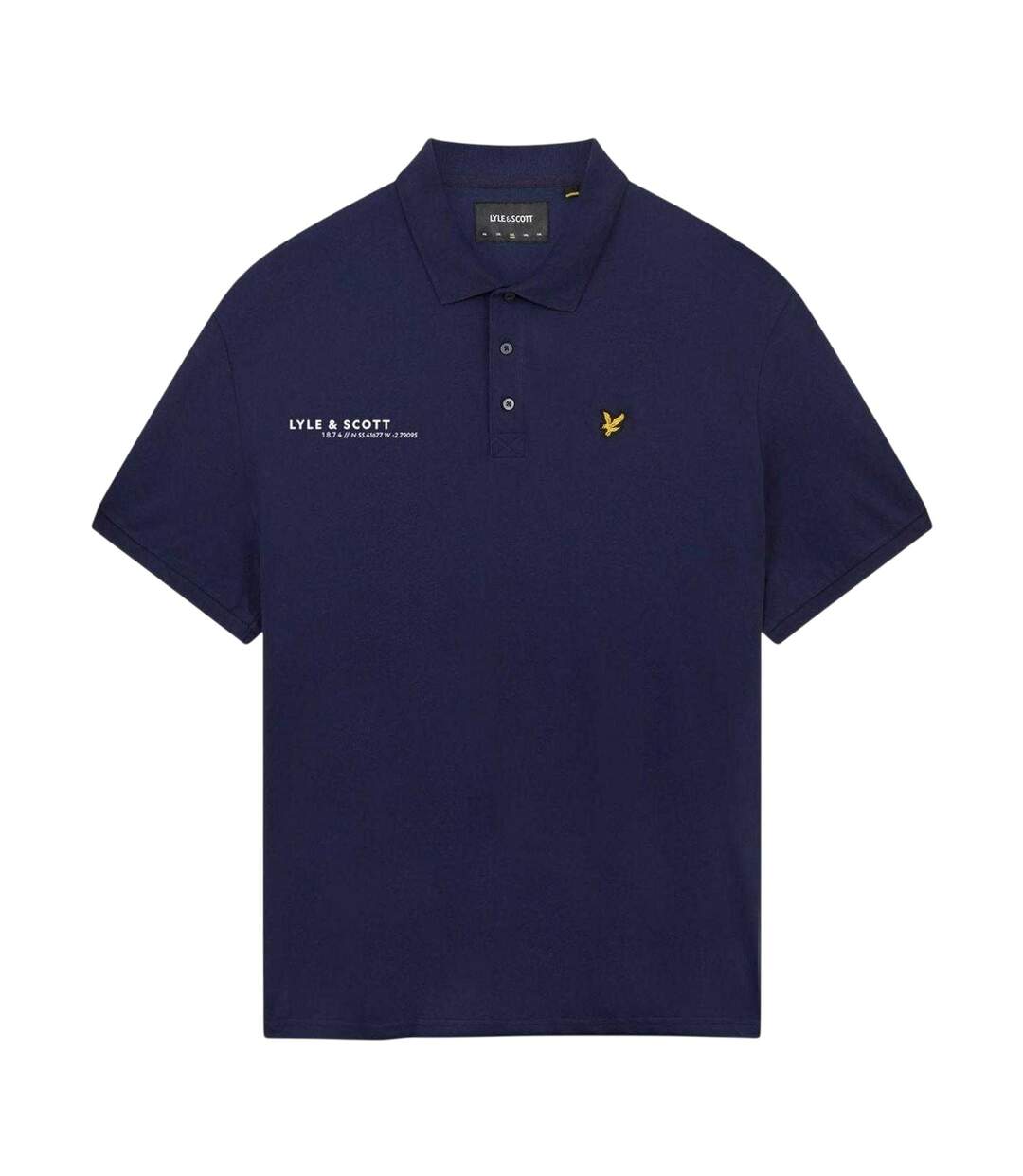 Polo Manches Courtes Ordinate Homme Bleu Marine Lyle & Scott-2