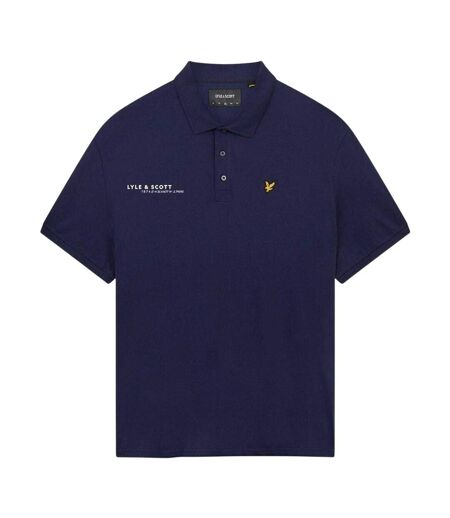 Polo Manches Courtes Ordinate Homme Bleu Marine Lyle & Scott