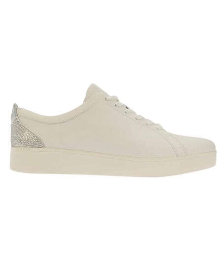 Baskets Motif/style Cristal Rally Femme Blanc Argenté Fit Flop