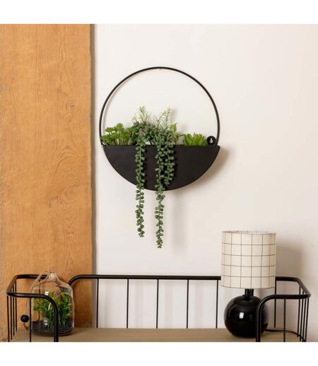 Plante Artificielle à Suspendre Imy 41cm Noir