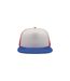 Casquette trucker snap 90s adulte blanc / rouge / bleu roi Atlantis-3