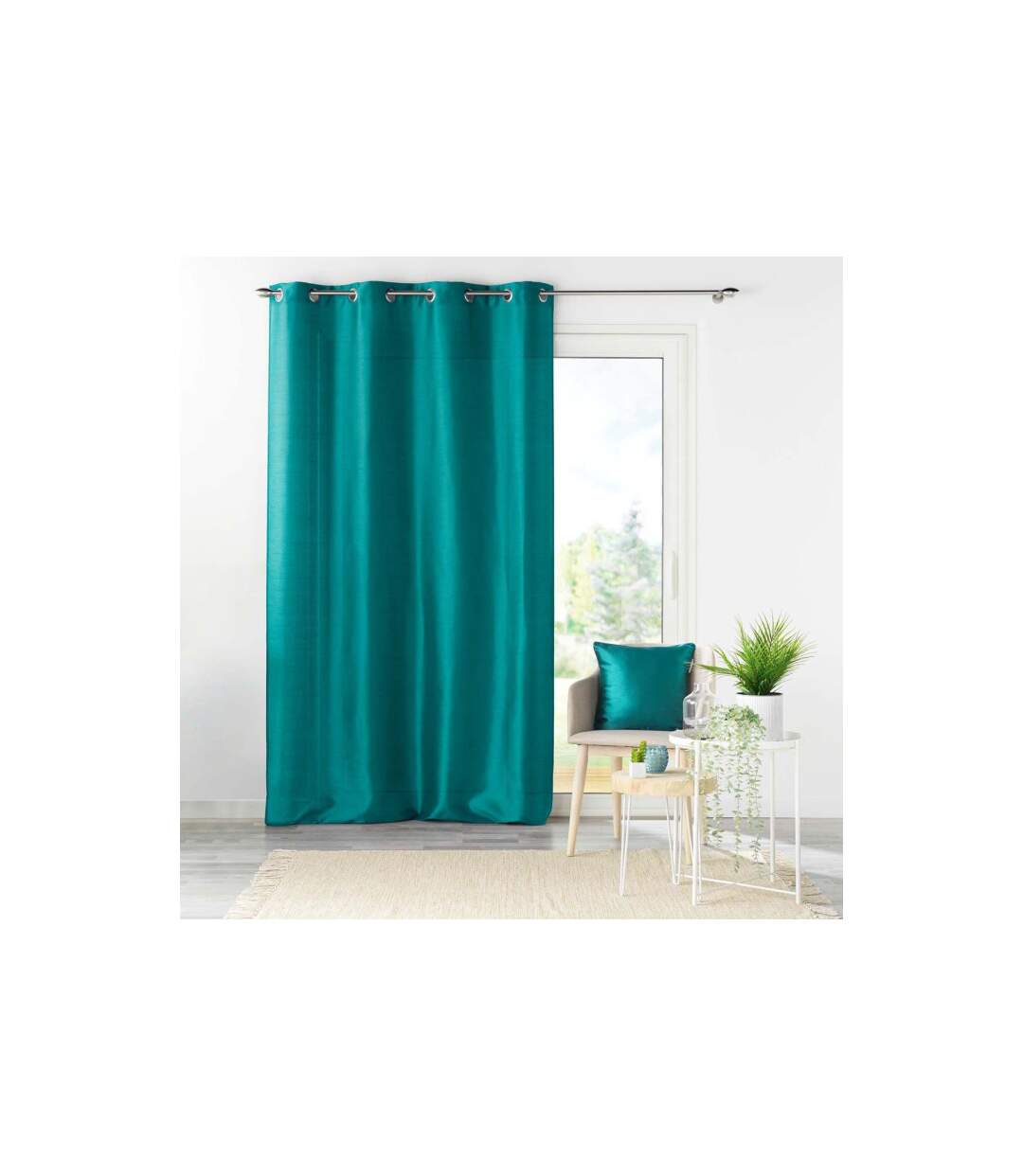 Housse de Coussin Shana 40x40cm Bleu-3
