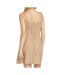Robe marron à carreaux femme billabong so dainty-2