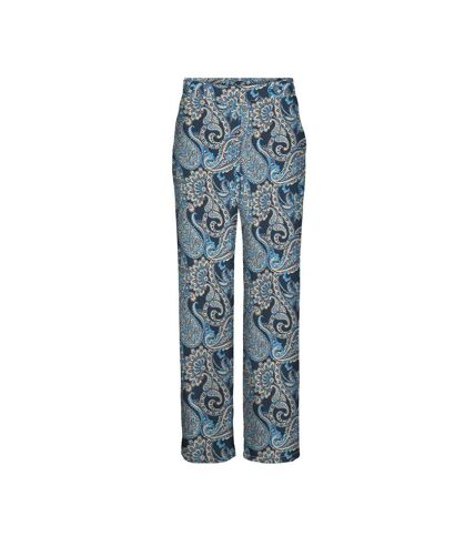 Pantalon Fluide Marine à Motifs Femme Vero Moda Easy Joy - L