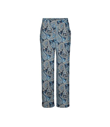 Pantalon Fluide Marine à Motifs Femme Vero Moda Easy Joy - L