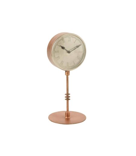 Paris Prix - Horloge Sur Pied En Métal antique 38cm Cuivre