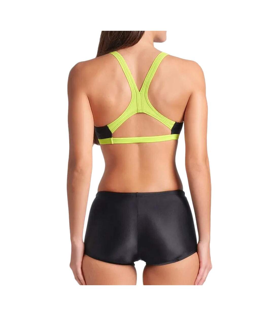 Maillot de bain 2 pièces noir femme arena graphic swimsuit-2