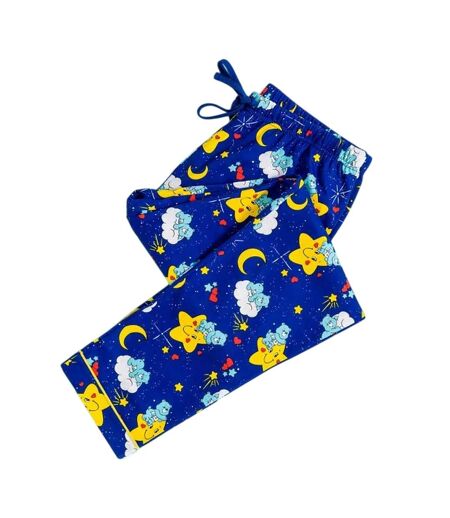 Ensemble De Pyjama Long Motif/style Rétro Femme Bleu Care Bears