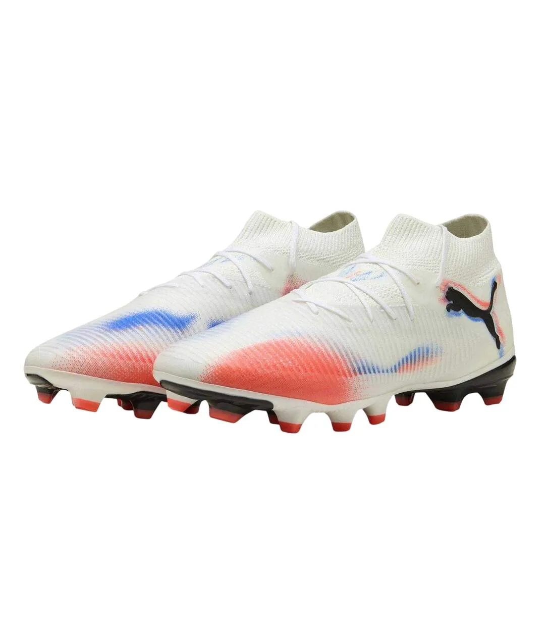 Mens Future 8 Pro Artificial Ground Football Boots White Black Red Puma-4