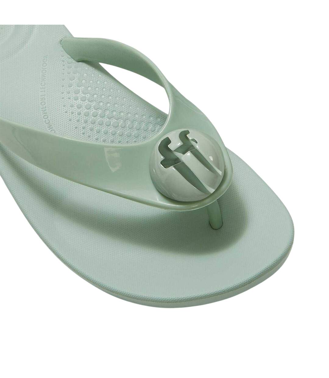 Womens/ladies Platform Flip Flops Mint Green FitFlop-4