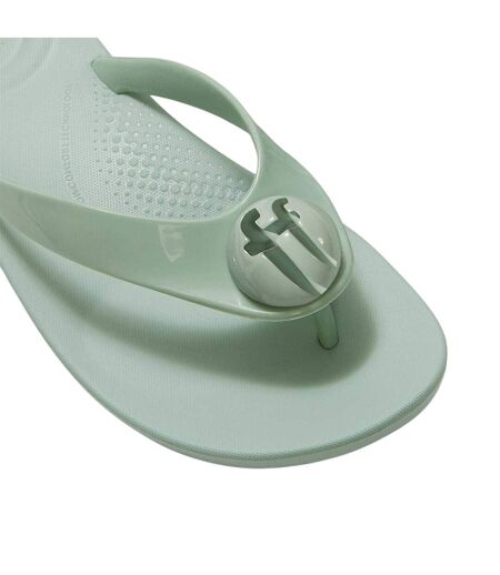 Womens/ladies Platform Flip Flops Mint Green FitFlop