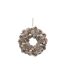 Couronne de Noël Nature 35cm Champagne-1
