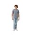 T-shirt Brett Adulte Bleu Marine Clair Chiné Iqoniq-1