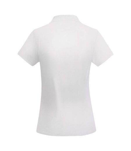 Womens/ladies Polo Shirt White Roly