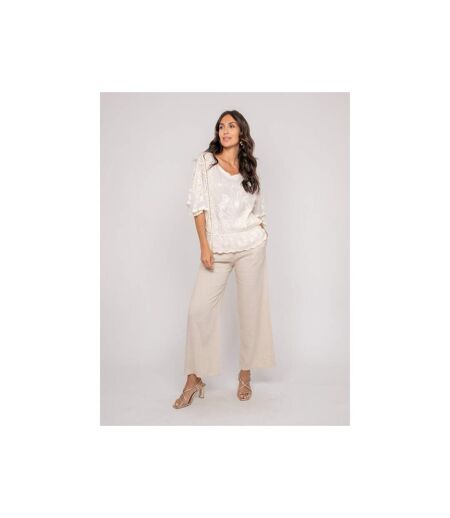 Top manches papillons broderie FLEURETTE - Dona X Lisa