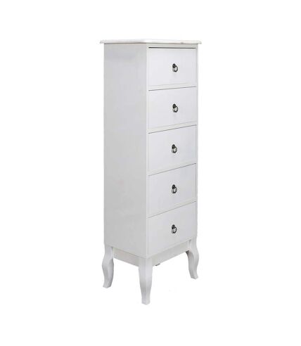 Chiffonier en bois 5 tiroirs Victoria