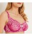 Soutien-gorge à armatures bonnet C, D et E rose Exquise