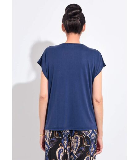 T-shirt fluide manches courtes porté loose
