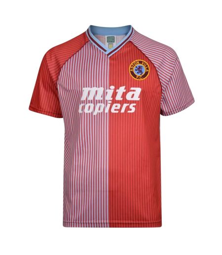 Mens Aston Villa Fc T-shirt Claret Blue Score Draw