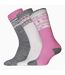 Womens/Ladies Fair Isle Boot Socks (Pack Of 3) () - UTUT1243