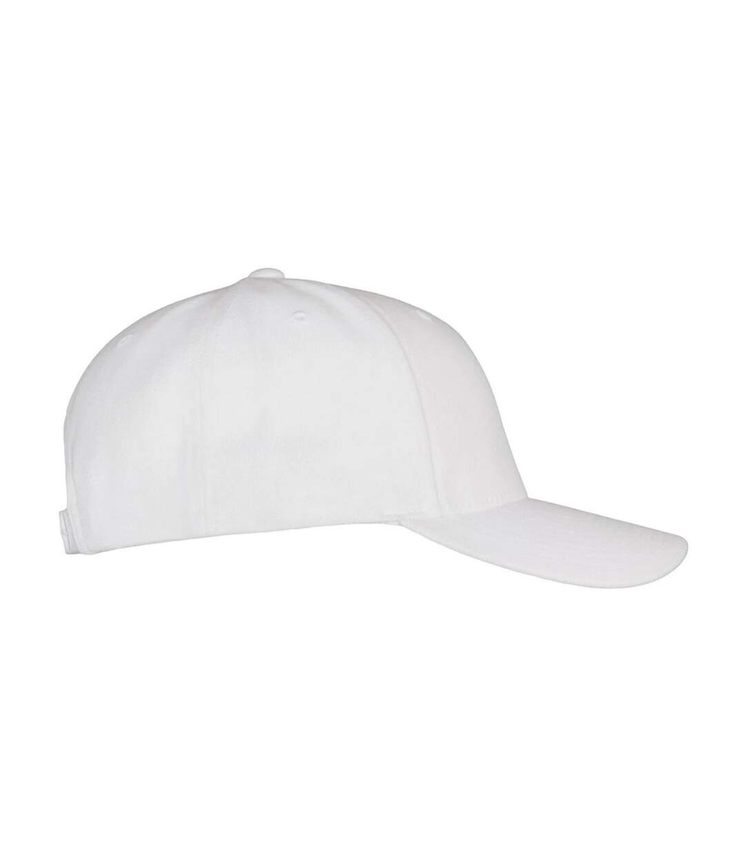 Unisex Adult Logo 5 Panel Snapback Cap White Flexfit-3