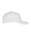 Unisex Adult Logo 5 Panel Snapback Cap White Flexfit-3