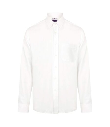 Chemise De Travail Hommes Blanc Henbury