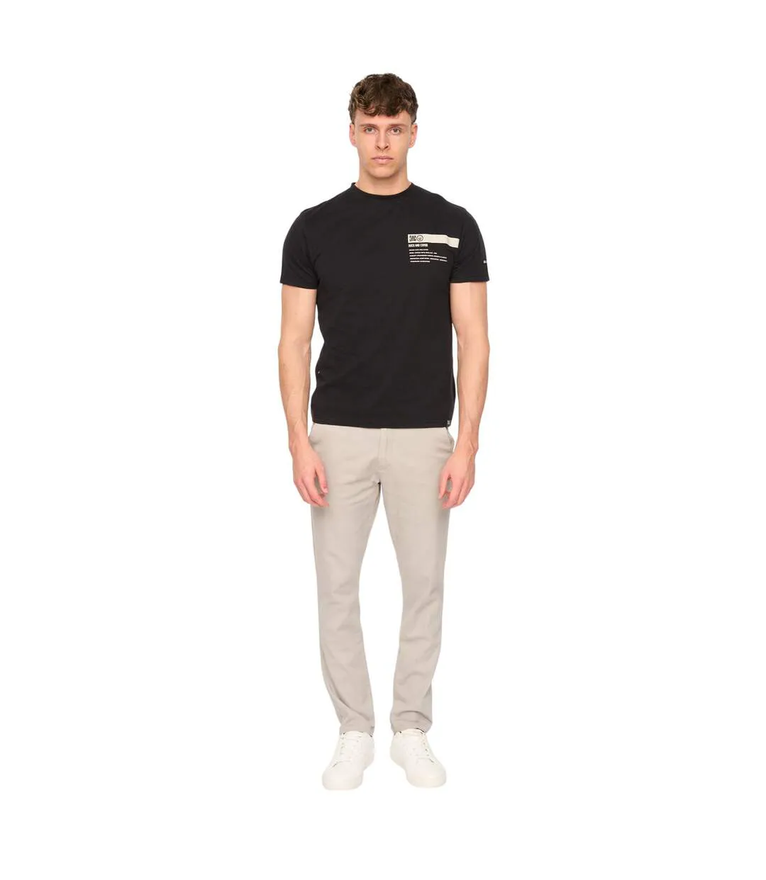 Chino Everett Homme Gris Duck And Cover-1